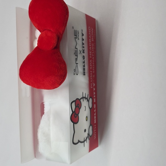 Hello Kitty Plush Spa Headband with Signature Bow New - Picture 3 of 4